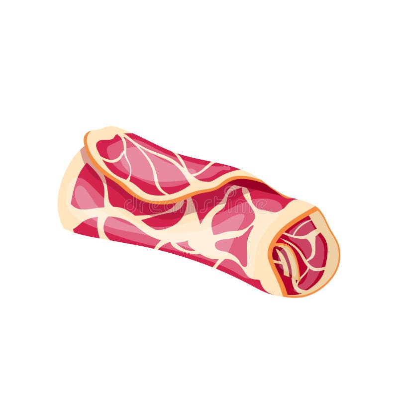 Ham Meat Cartoon Vector Illustration Stock Illustration Illustration