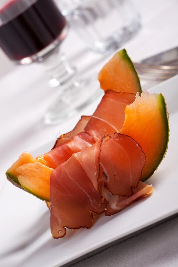 Ham and melon