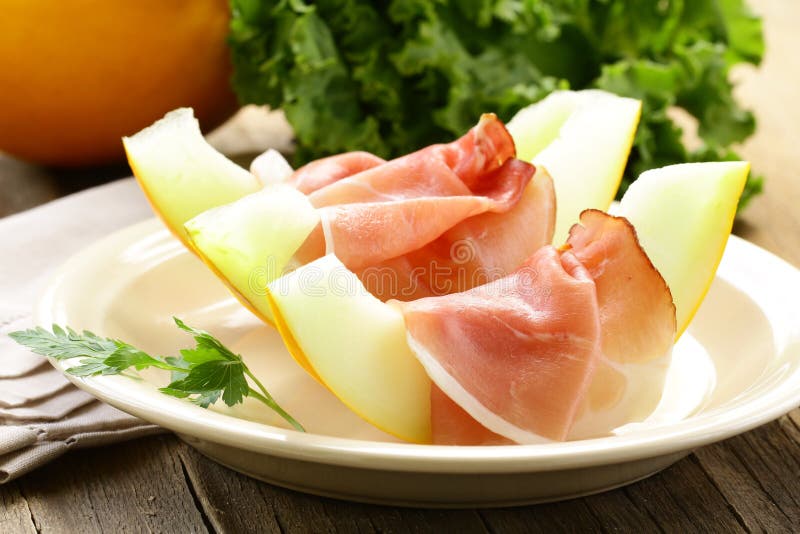 Ham Prosciutto with melon