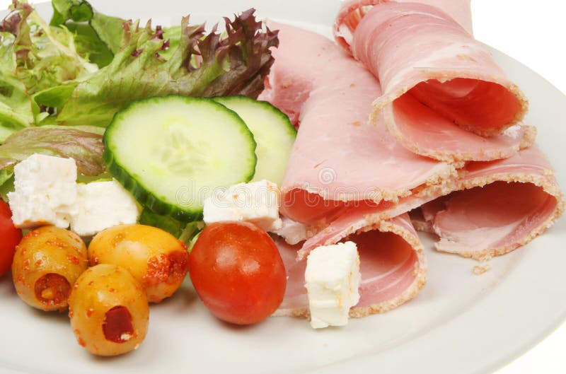 Ham salad closeup