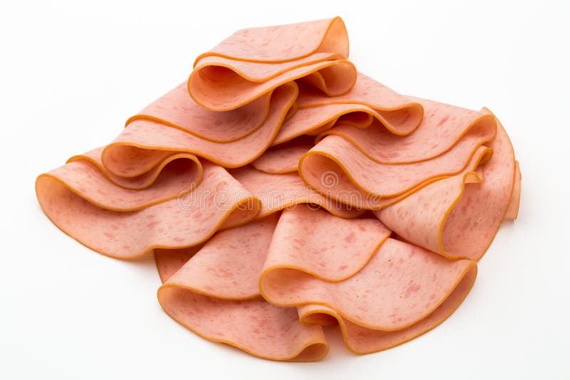 Ham salami. stock photo. Image of wurst, gourmet, pork 100958284