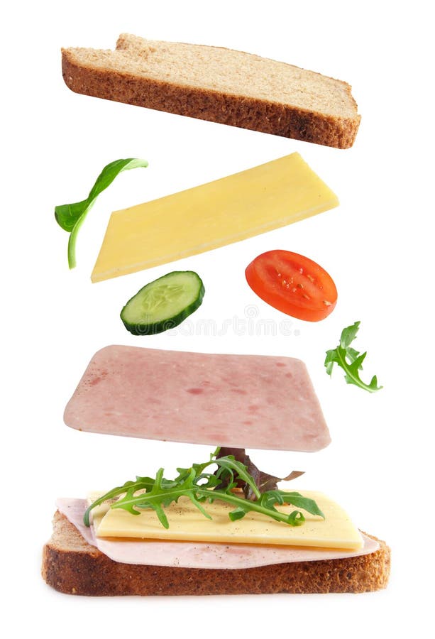Ham sandwich stock image Ham sandwich stock image