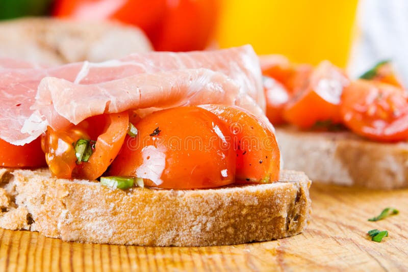 Ham And Tomato Sandwich Picture. Image 4224423