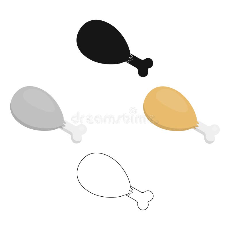 Ham Vector Icon In Cartoon,black Style For Web Stock Vector