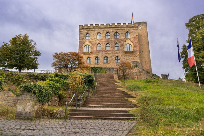 Hambach Castle near Neustadt an der Weinstrasse, German Wine Route, Palatinate region, Rhineland-Palatinate, Germany. Hambach Castle near Neustadt an der Weinstrasse, German Wine Route, Palatinate region, Rhineland-Palatinate, Germany