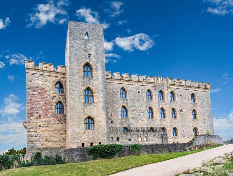 Hambach Castle near Neustadt an der Weinstrasse, German Wine Route, Palatinate region, Rhineland-Palatinate, Germany. Hambach Castle near Neustadt an der Weinstrasse, German Wine Route, Palatinate region, Rhineland-Palatinate, Germany