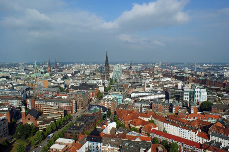 Hamburg, aerial view