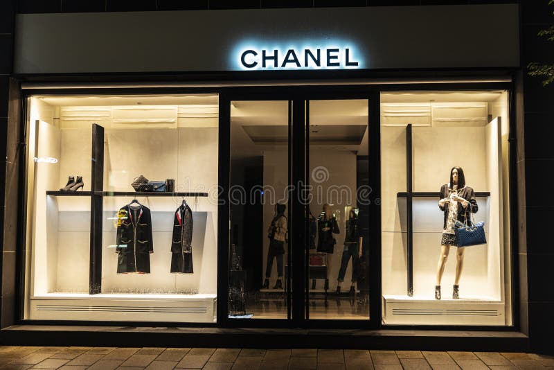 Chanel Luxury at Night in Hamburg, Germany Editorial Photo - Image of fashion,