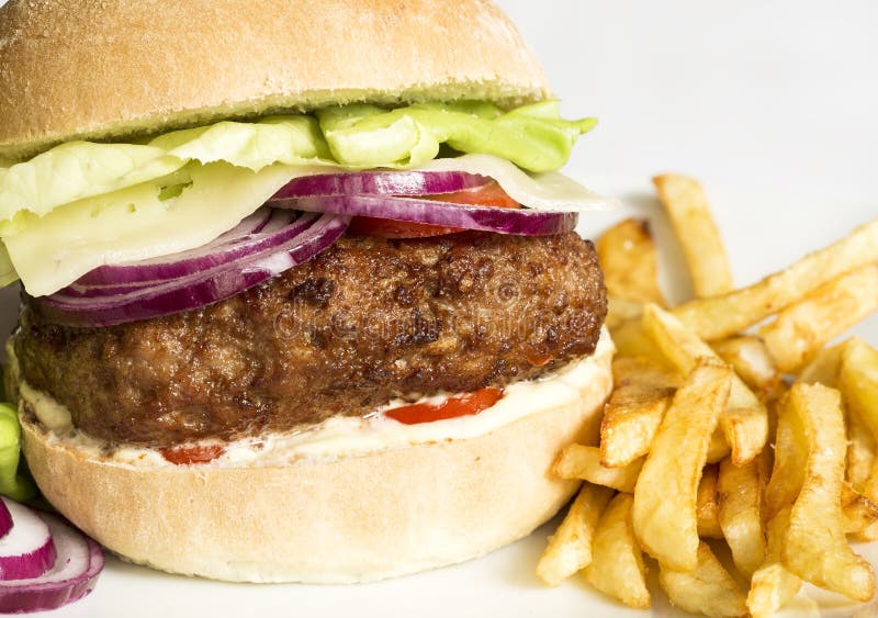 Hamburger fotografie stock libere da diritti Hamburger fotografie stock libere da diritti