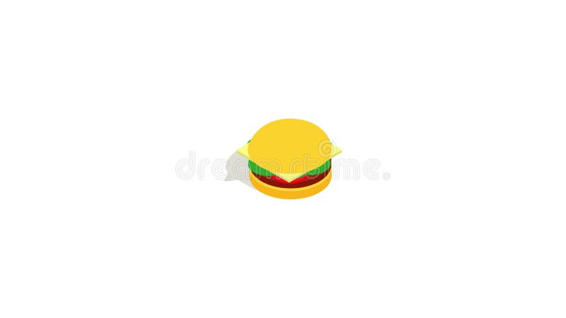Hamburger icon animation royalty free illustration