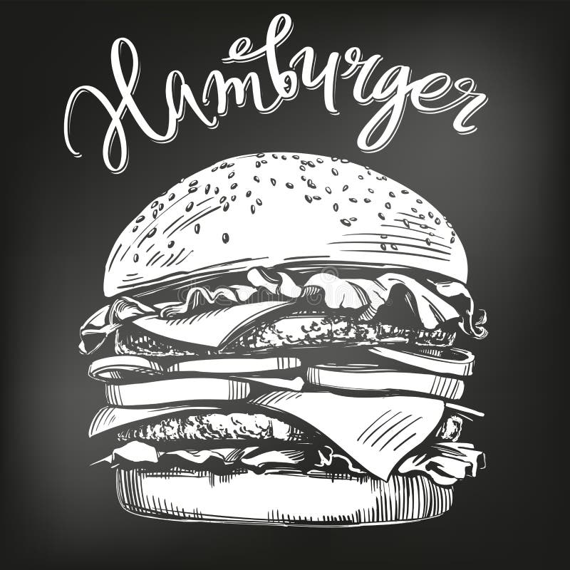 Quadro Decorativo - Hamburguer Grande - Ecograph - Gráfica e