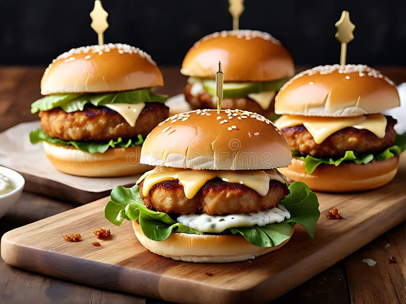 Hambúrguer Clássico Delicioso com Batatas Fritas ilustração royalty free