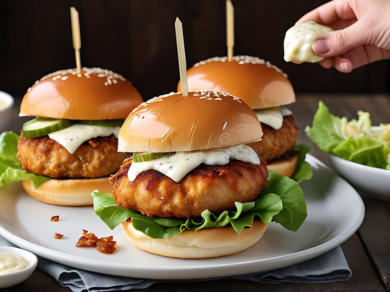 Hambúrguer Clássico Delicioso com Batatas Fritas ilustração royalty free