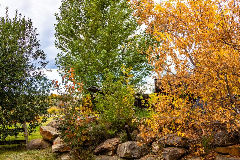 The Hamlet of De Winton in Foothills County Alberta Canada Stock Image