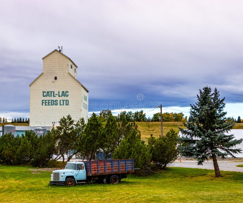 The Hamlet of De Winton in Foothills County Alberta Canada Editorial