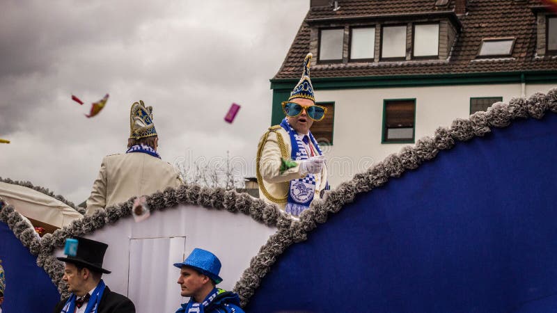 HAMM, GERMANY-NOVEMBER 2017: Carnival, Rosenmontag the day before the “ashen Wednesday” - the traditional end of the carnival season. HAMM, GERMANY-NOVEMBER 2017: Carnival, Rosenmontag the day before the “ashen Wednesday” - the traditional end of the carnival season.
