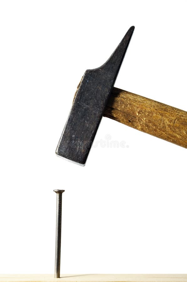 hammaren spikar arkivbilder hammaren spikar arkivbilder