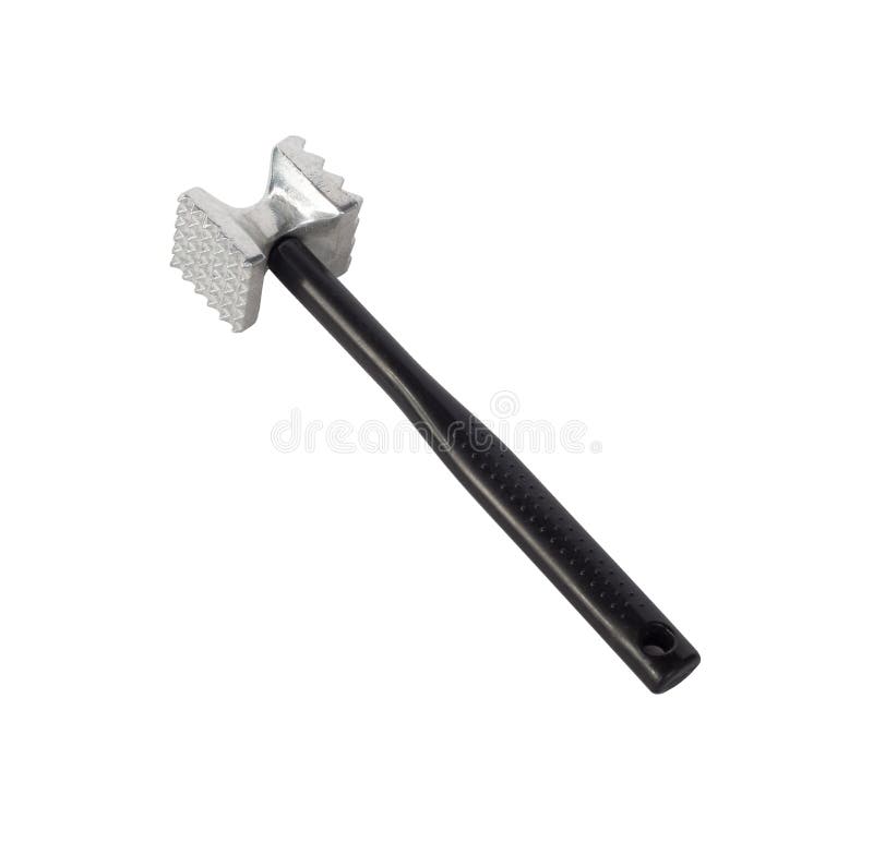 Hammer for Beating the Meat or Meat Tenderizer on White Background