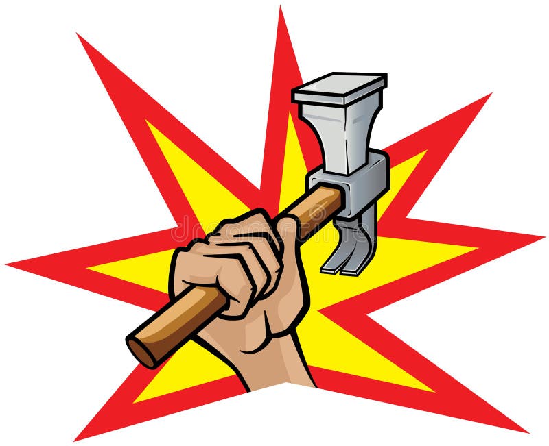 Hammer Down vector illustration Hammer Down vector illustration