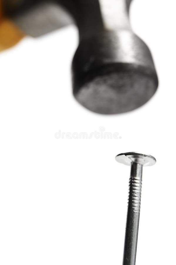 Hammer hit stock image. Image of carpenter, force, round 6799775