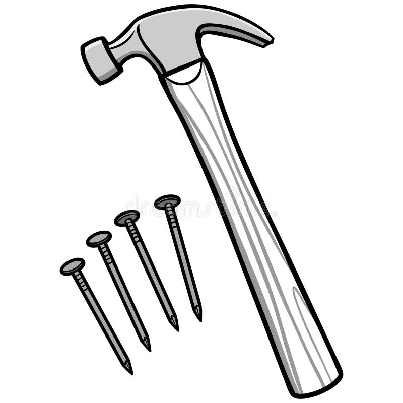 Hammer Illustration stock vector. Illustration of tool 84878019