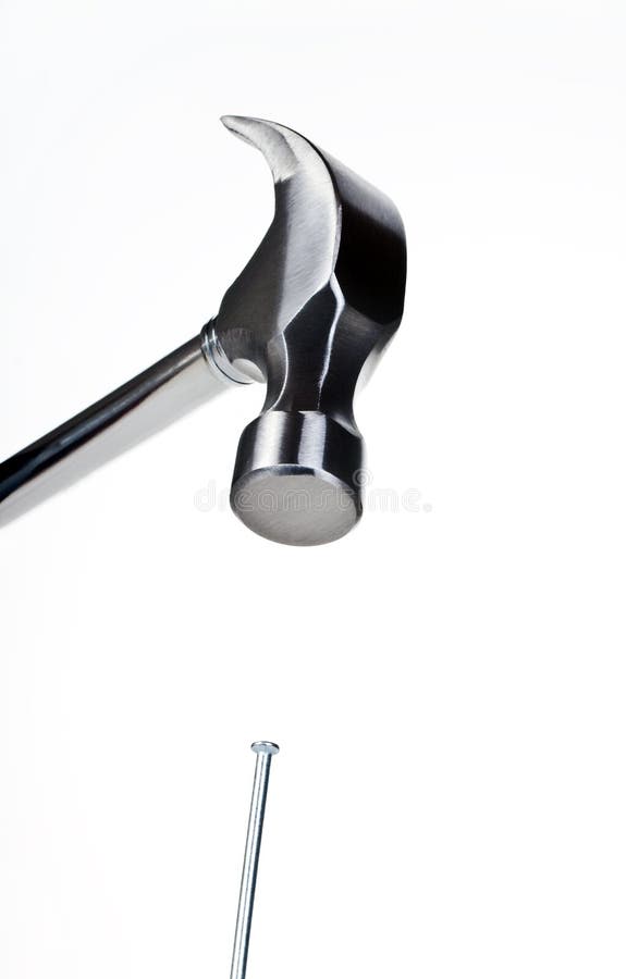 Hammer and nail stock photo. Image of carpentry, build 16209944
