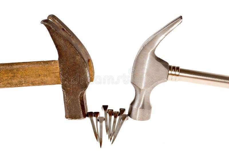 Hammer and nails stock image. Image of labor, construction 19562013