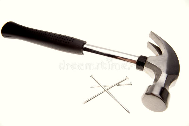 Hammer and nails stock photo. Image of background, everyday 4593802