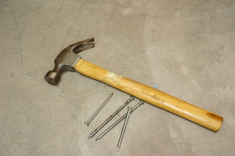 Hammer and nails stock image. Image of architecture, constructor 87513109