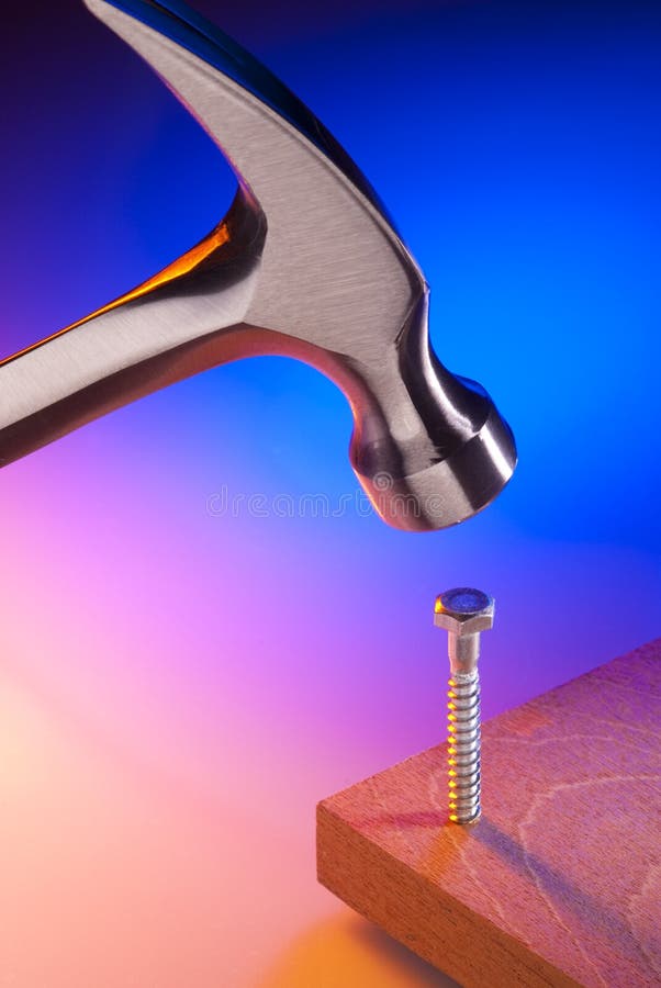 Holding Tiny Hammer Stock Photo - Download Image Now - Small, Work Tool,  Mistake - iStock