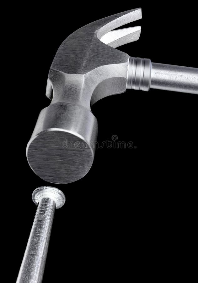 Hammer und Nagel stockfoto Hammer und Nagel stockfoto