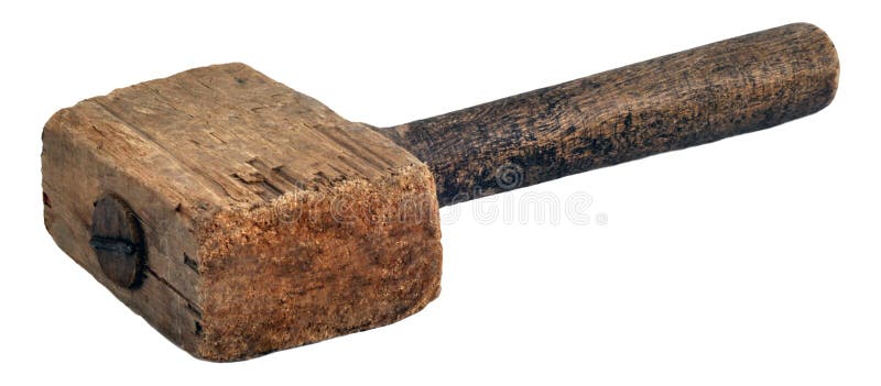 Hammer wooden (mallet) royalty free stock photography