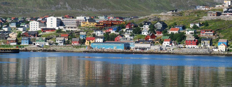 Hammerfest seen from the sea