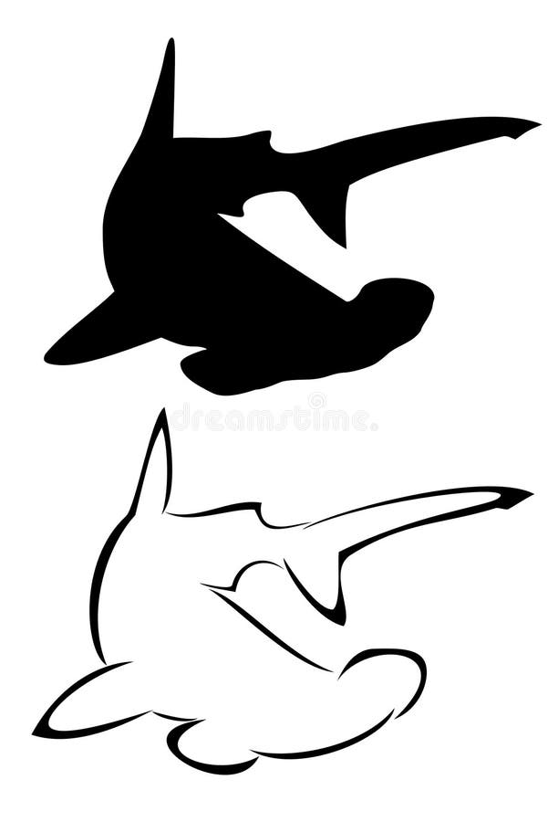 Shark Tattoo Outline Vector Images over 290