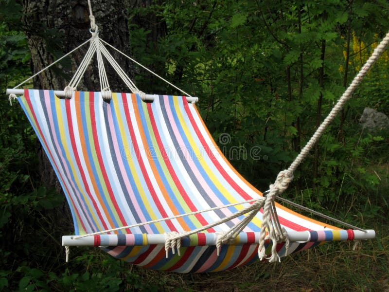 Hammock stock photo. Image of resting, swing, stripes 2952670