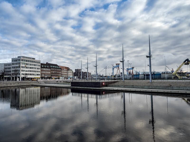 Hamnen i Kiel, Tyskland royaltyfria bilder Hamnen i Kiel, Tyskland royaltyfria bilder