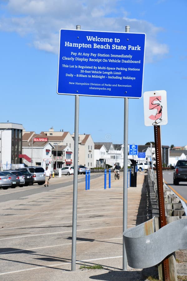Hampton Beach State Park in Hampton, New Hampshire Editorial Stock