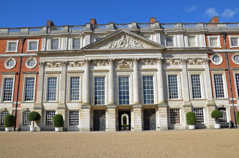 Hampton Court Facade stockbilder Hampton Court Facade stockbilder