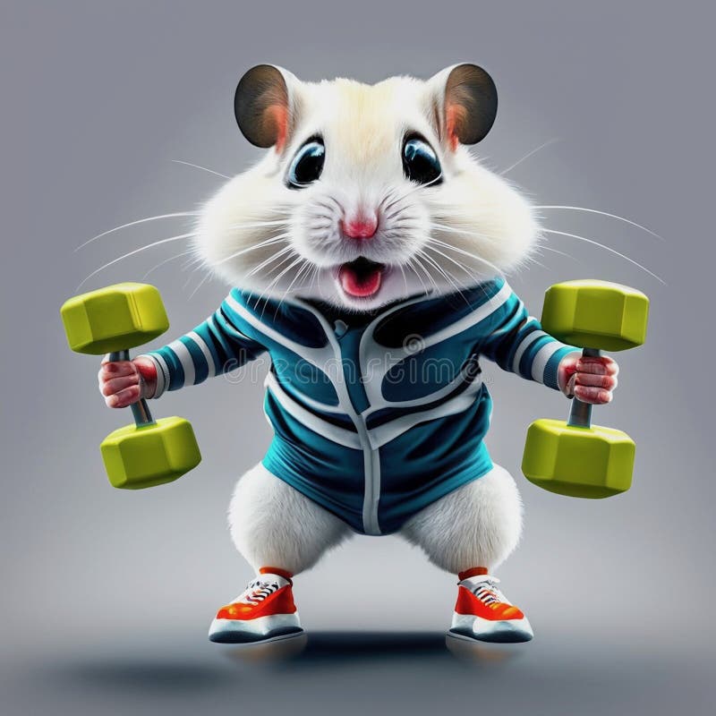 Gym Rat Stock Illustration - Download Image Now - Rat, Cartoon