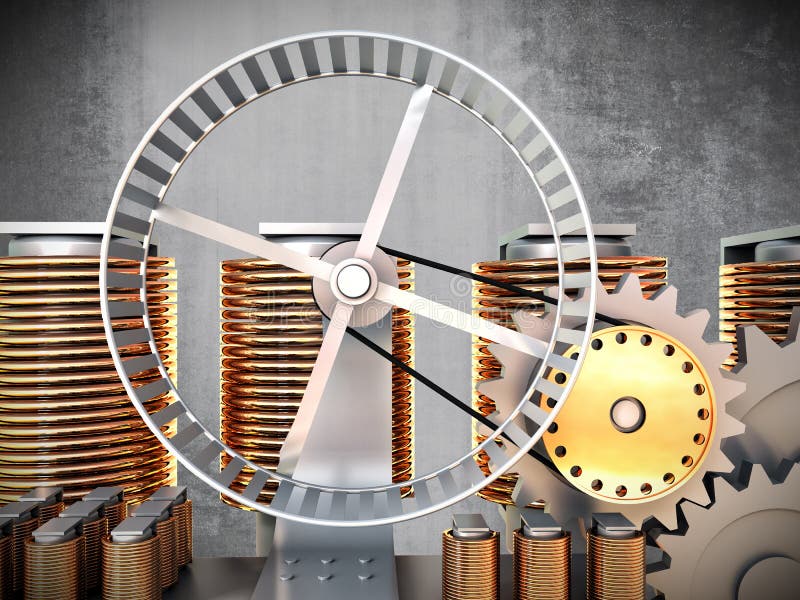 Hamster wheel power stock illustration. Illustration of generator