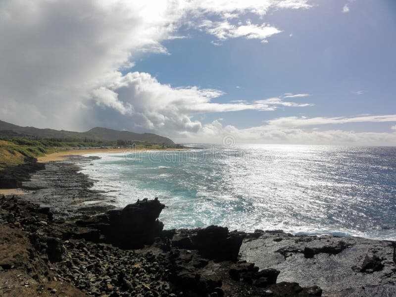 Hanauma Schacht, Hawaii lizenzfreie stockbilder Hanauma Schacht, Hawaii lizenzfreie stockbilder