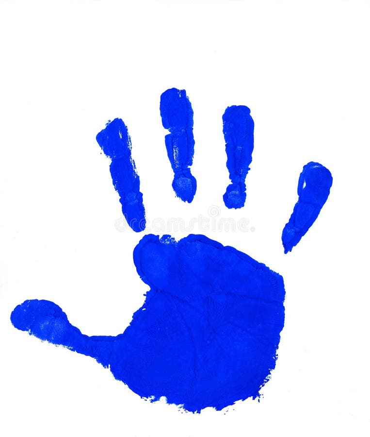 Blue Handprint Stock Illustrations – 1,504 Blue Handprint ...