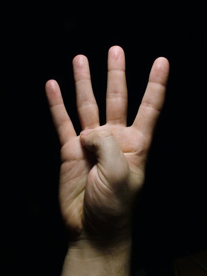 4,980 Four Fingers Up Hand Stock Photos Free & RoyaltyFree Stock Photos from Dreamstime