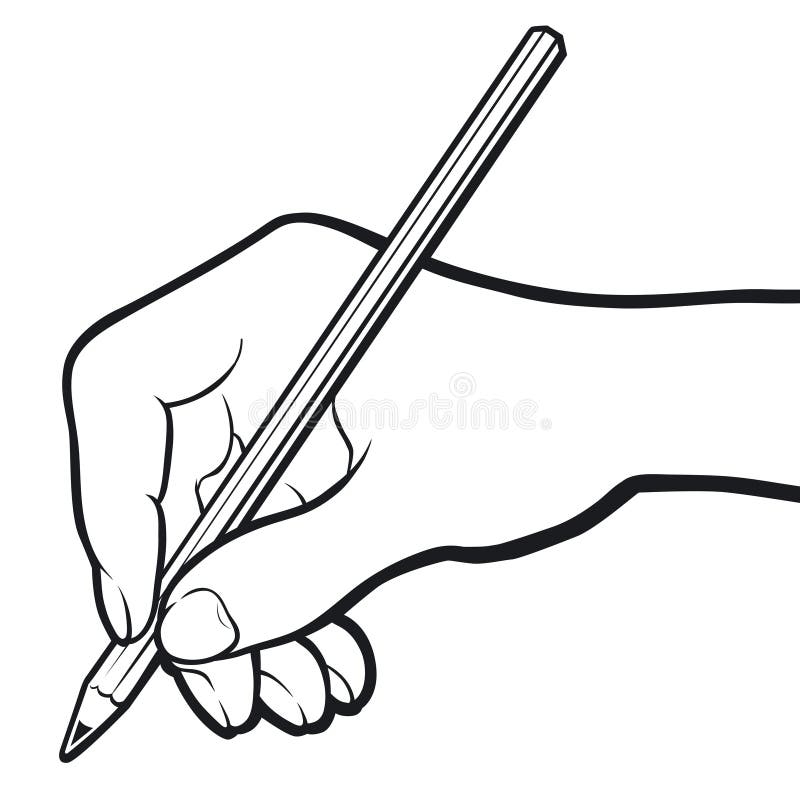 Hand drawing stock vector. Illustration of post, pencil - 20247378