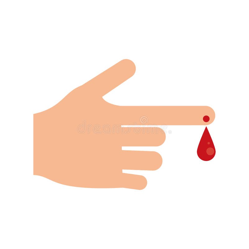 Hand blood drop symbol stock vector. Illustration of laboratory 85879263