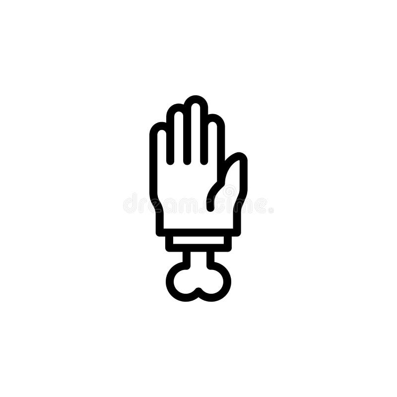 Hand Bone Tattoo Icon Simple Line Outline Vector Elements Of Tattooing Icons For Ui And Ux Website Or Mobile Application Stock Illustration Illustration Of Health Silhouette