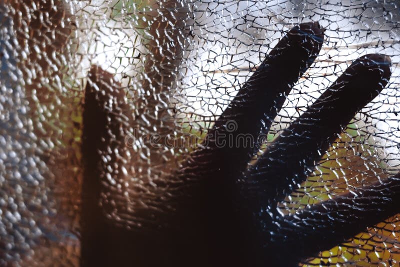 Hand with broken glass stock image. Image of body, broken 9110609