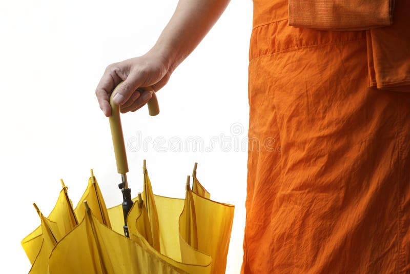 Hand of Buddhist monk royalty free stock images