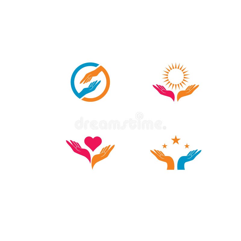Hand Care Logo Template vector icon illustration royalty free illustration Hand Care Logo Template vector icon illustration royalty free illustration