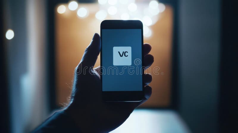 Hand casting digital vote on smartphone display in a modern setting during online voting session royalty free stock photo